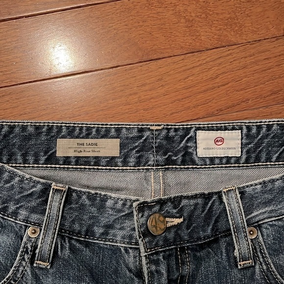 Ag Adriano Goldschmied | Denim 'Sadie' High-Rise Jean Shorts 3" Inseam Sz 32/14 - Picture 4 of 8